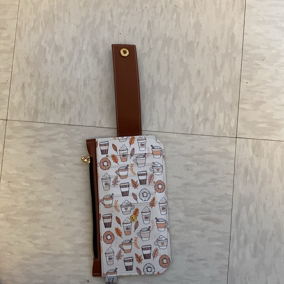 Pumpkin Spice Fall Theme Custom Leather Wallet - Picture 2 of 6